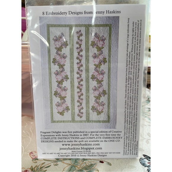 NIP Jenny Haskins Machine Embroidery Quilting - Picture 2 of 2